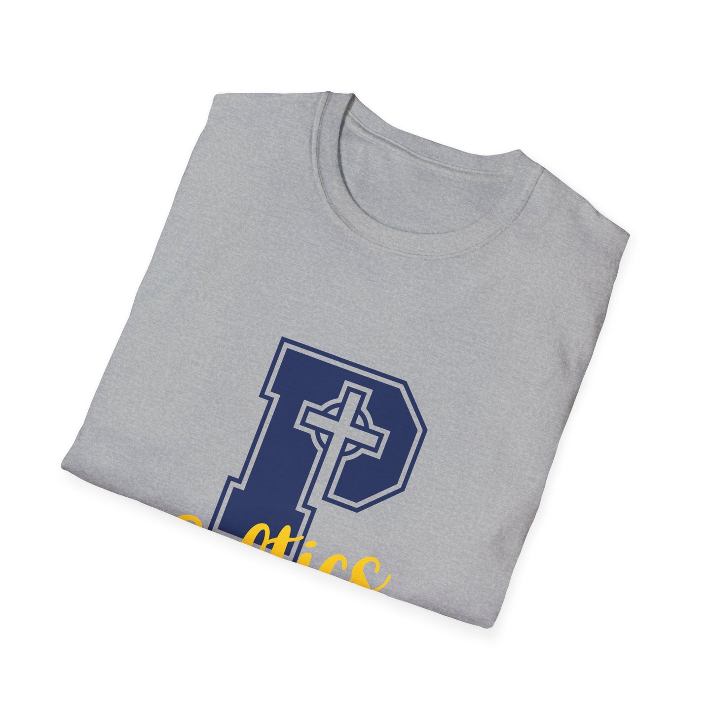 Celtics P - Adult Cotton Softstyle T-Shirt