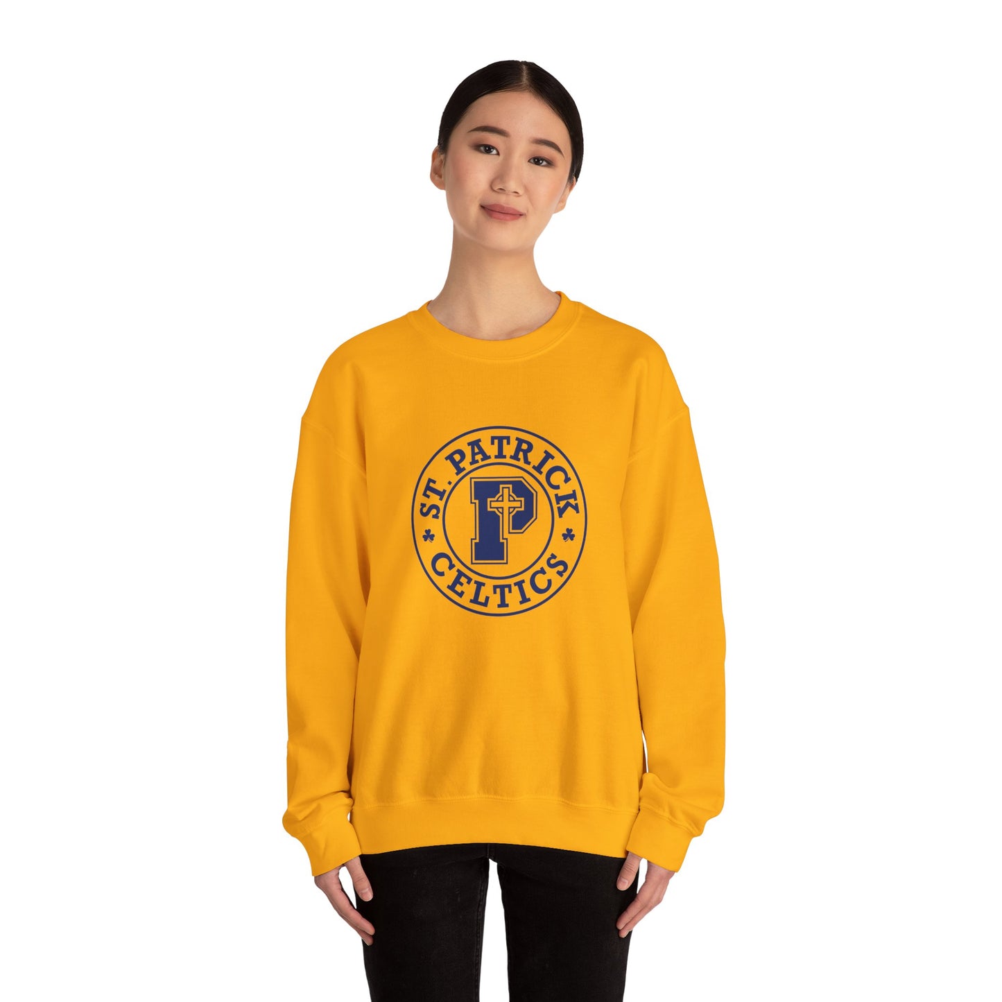 St Patricks Emblem - Adult Casual Crewneck Sweatshirt