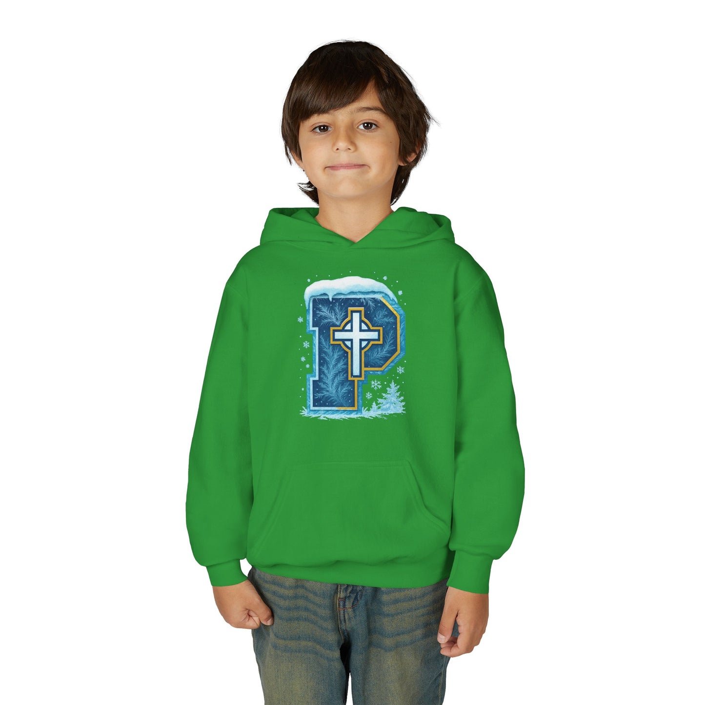 Snow P - Youth Heavy Blend Hooded Sweatshirt