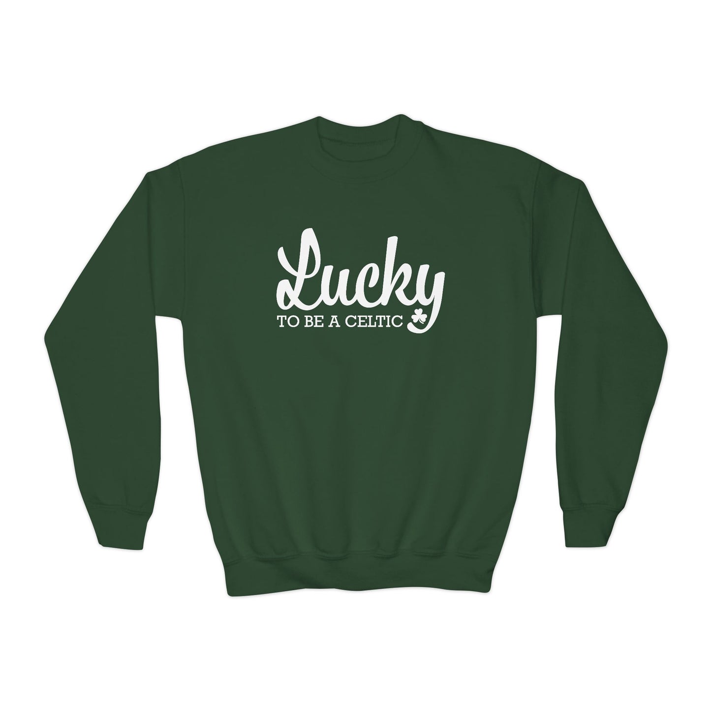 Lucky To Be A Celtic - Youth Crewneck Sweatshirt