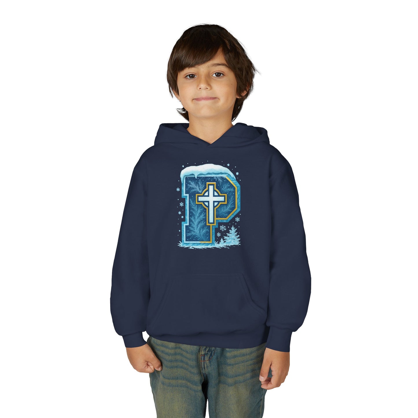 Snow P - Youth Heavy Blend Hooded Sweatshirt
