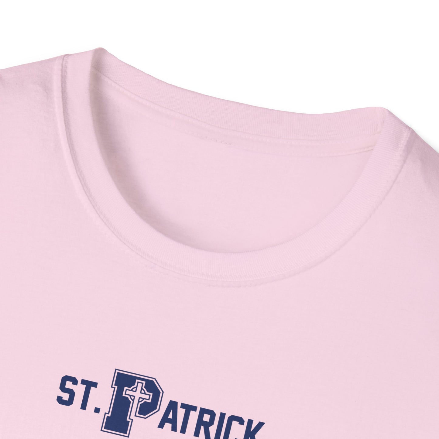St Patrick Logo with Big Grandparent - Adult Cotton Softstyle T-Shirt