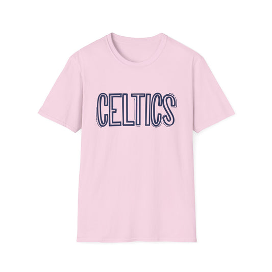 Celtics Sketch - Adult Cotton Softstyle T-Shirt