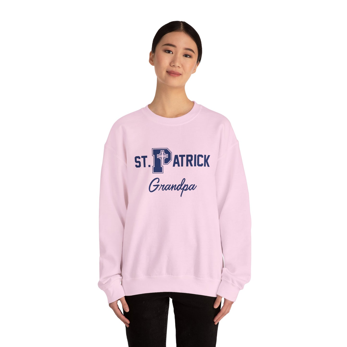 St Patrick Grandparent, Grandpa - Adult Casual Crewneck Sweatshirt