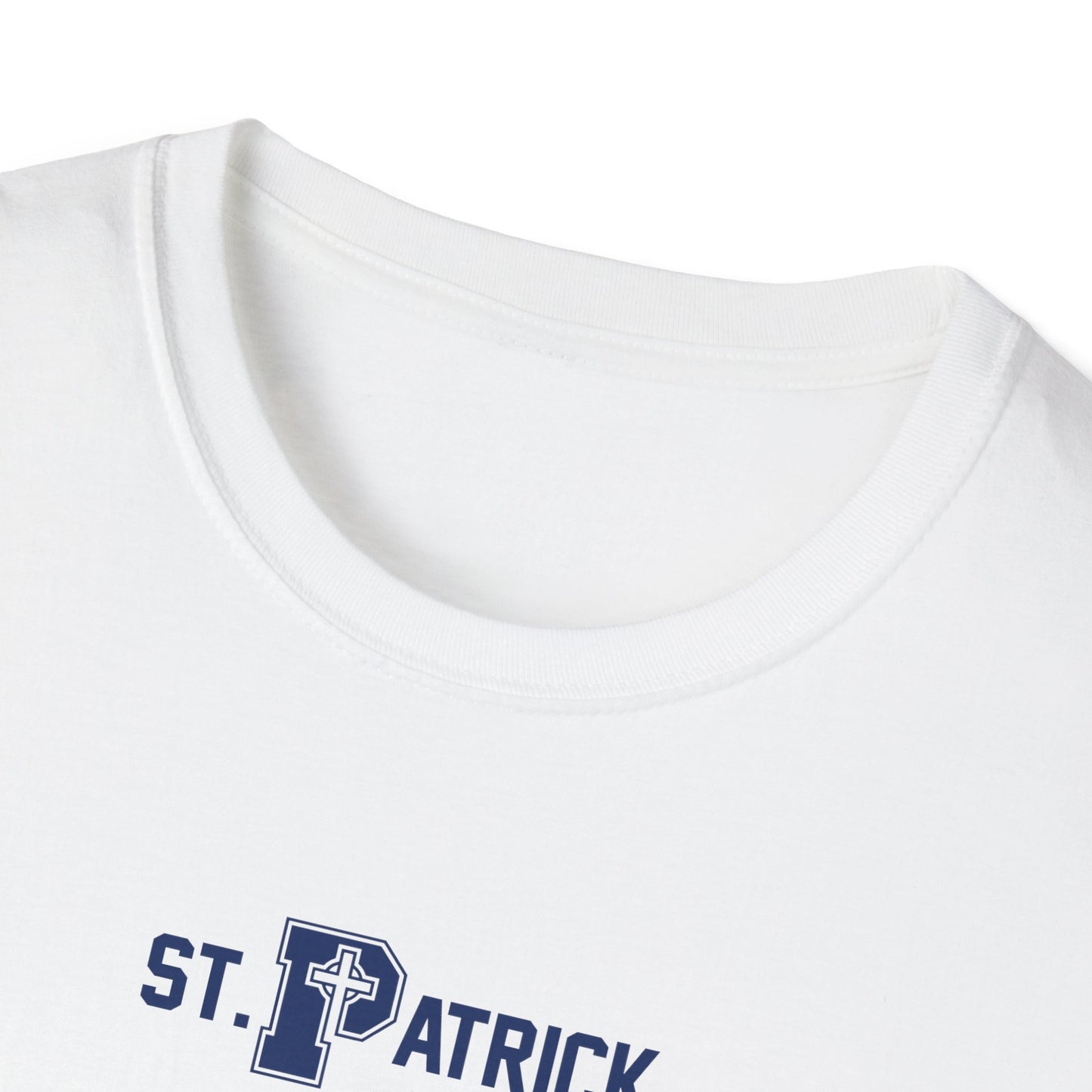 St Patrick Logo with Big Grandparent - Adult Cotton Softstyle T-Shirt