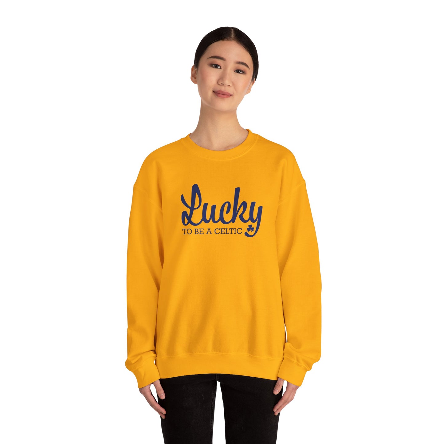 Lucky To Be A Celtic - Adult Casual Crewneck Sweatshirt