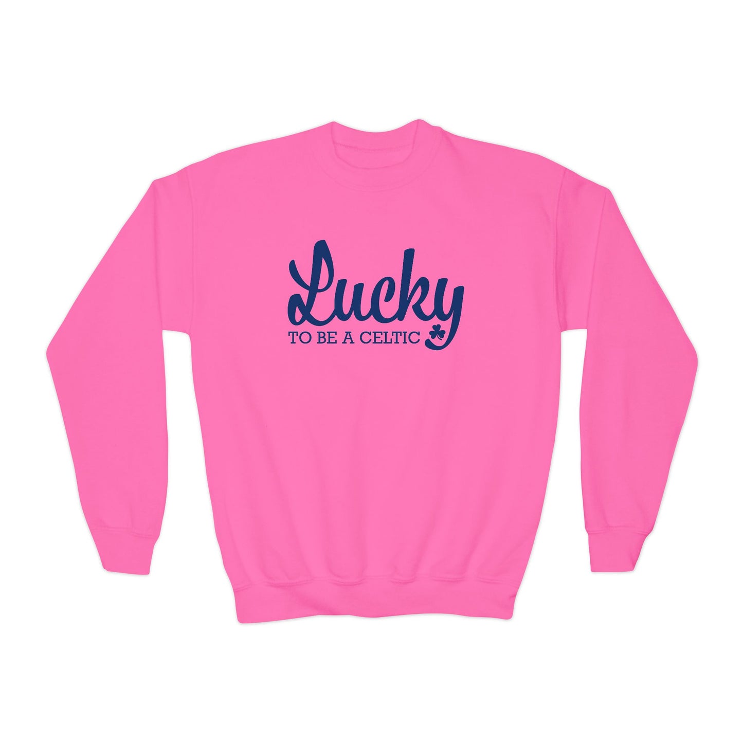 Lucky To Be A Celtic - Youth Crewneck Sweatshirt