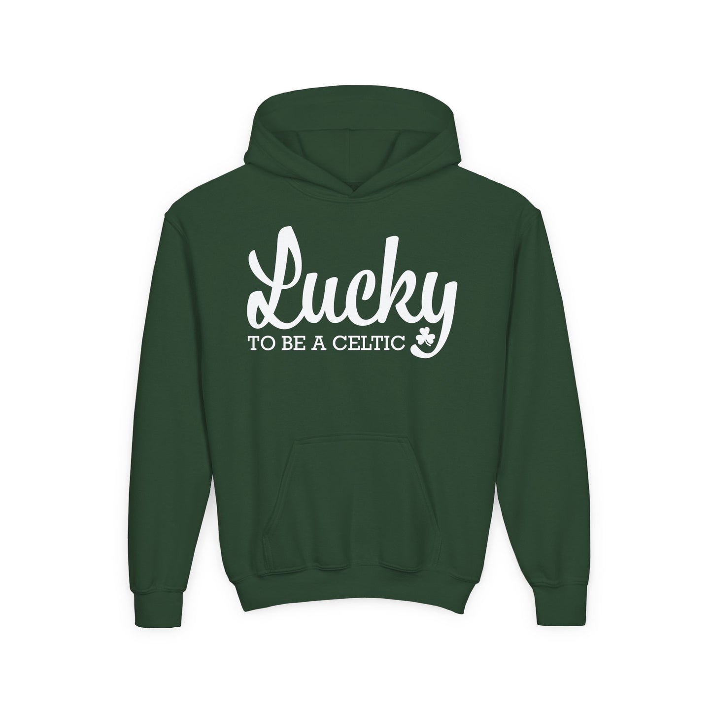 Lucky To Be A Celtic - Youth Heavy Blend Hooded Sweatshirt