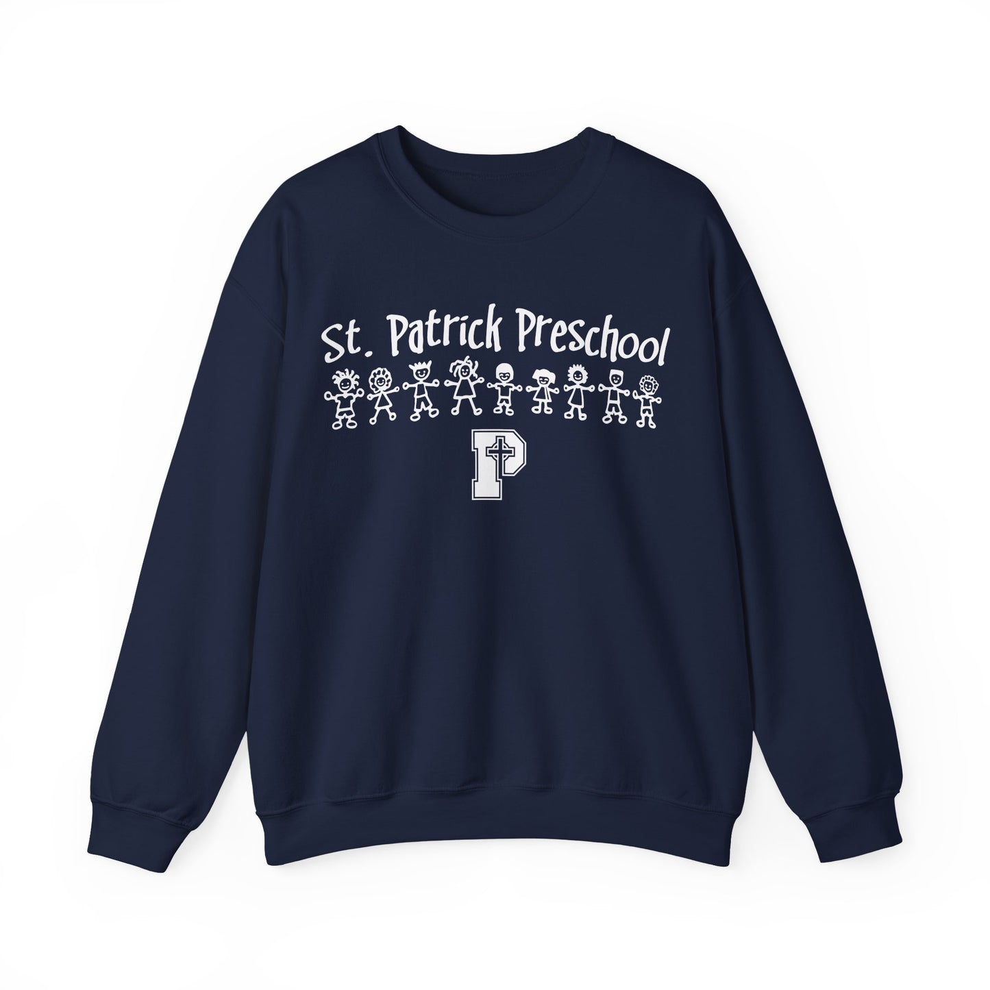 St Patricks Preschool - Adult Casual Crewneck Sweatshirt