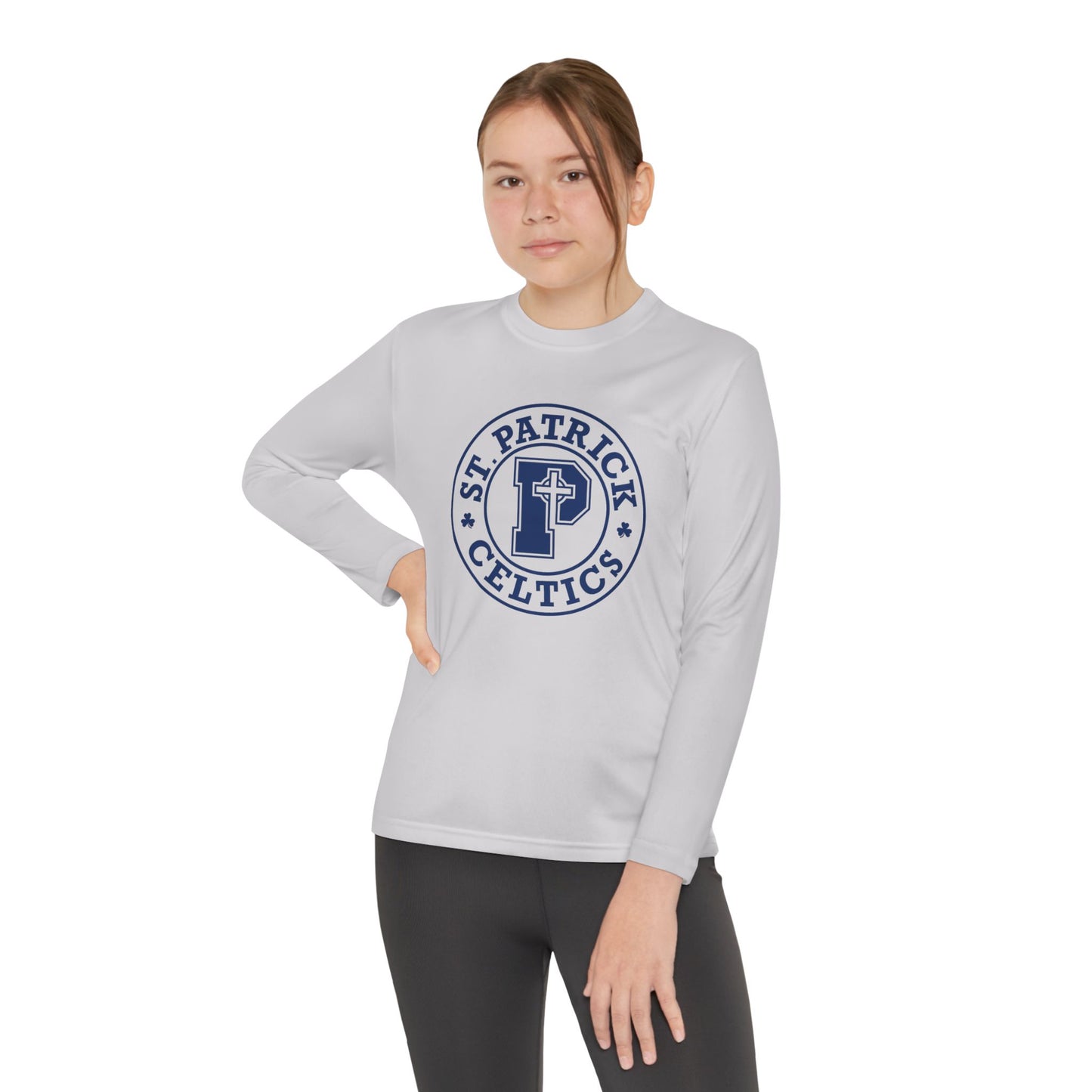 St Patricks Emblem - Youth Long Sleeve Competitor Tee
