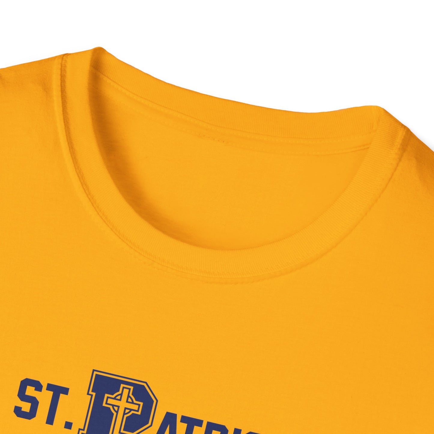 St Patrick Logo with Big Grandpa - Adult Cotton Softstyle T-Shirt