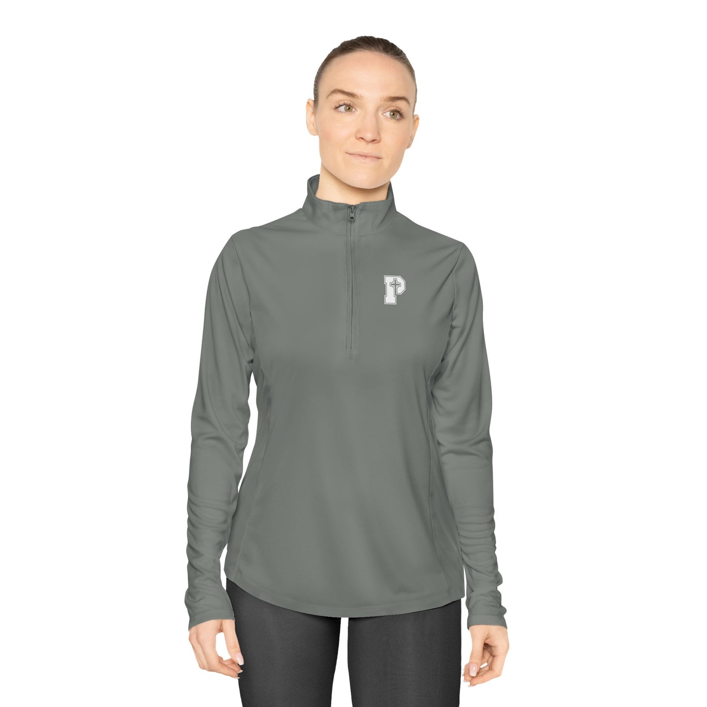 St Patricks Logo - Adult Ladies Quarter-Zip Pullover