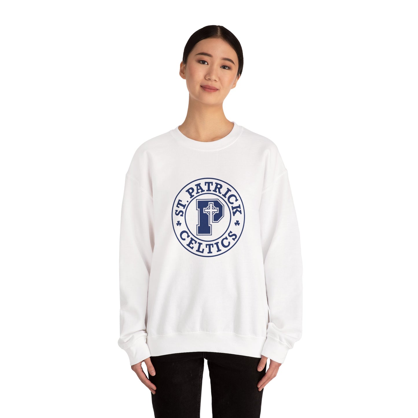 St Patricks Emblem - Adult Casual Crewneck Sweatshirt