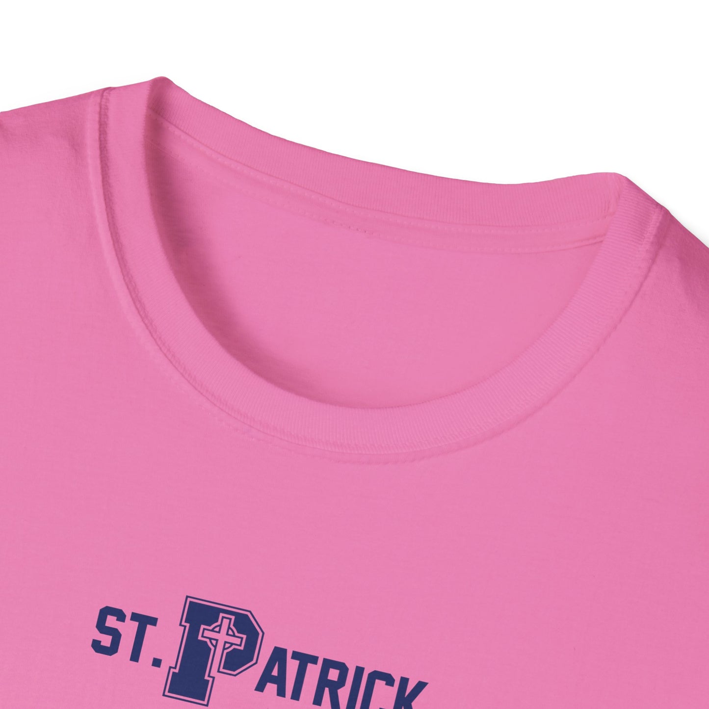 St Patrick Logo with Big Grandparent - Adult Cotton Softstyle T-Shirt