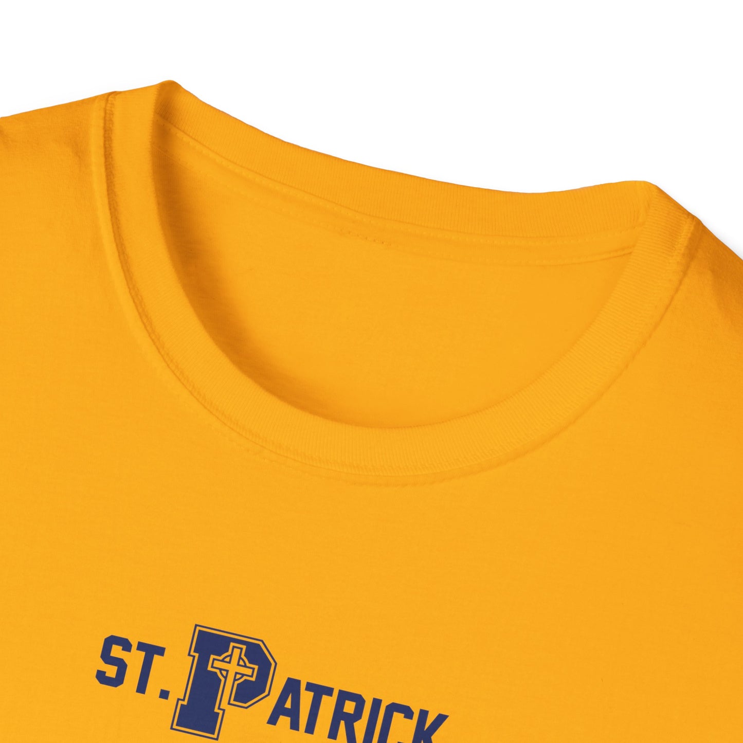 St Patrick Logo with Big Grandparent - Adult Cotton Softstyle T-Shirt